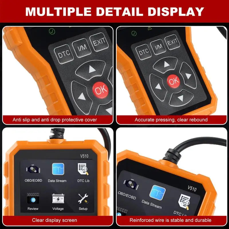Escáner de diagnóstico para automóviles 2 en 1