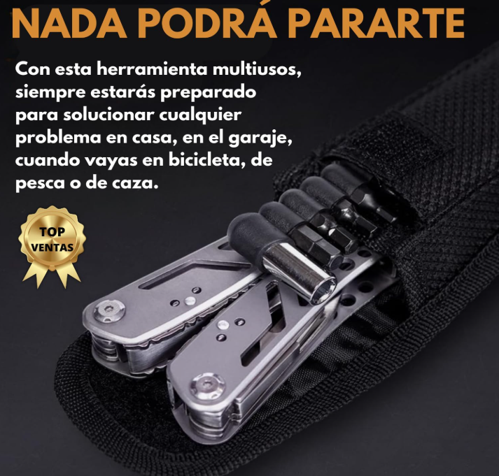Alicates Multiusos Profesionales 25 en 1 de Acero Inoxidable